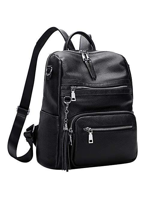 Buy ALTOSY Genuine Leather Backpack Purse for Women Large Shoulder Bag ...