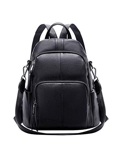 ALTOSY Soft Leather Backpack Purse For Women Anti-theft Backpacks Versatile Shoulder Bag Medium
