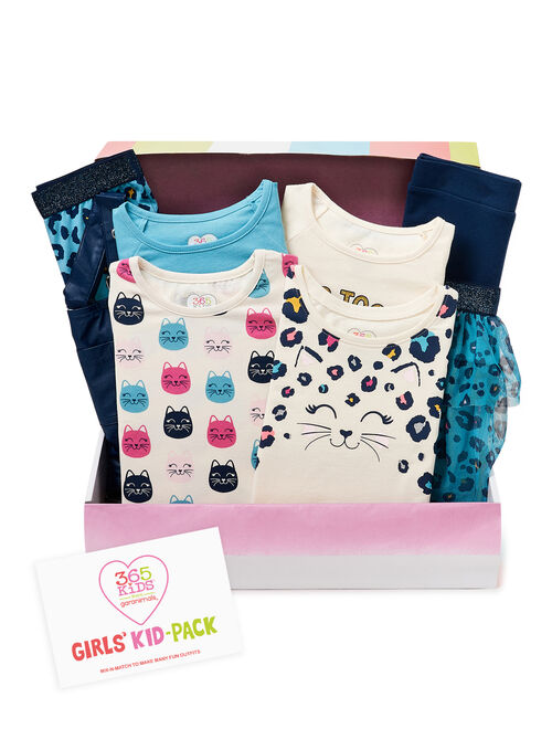 365 Kids From Garanimals Girls Mix & Match Kid-Pack Gift Box, 8-Piece, Sizes 4-10