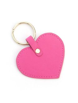 Heart Shaped Leather Key Fob