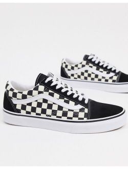 Old Skool Primary Check sneakers in black