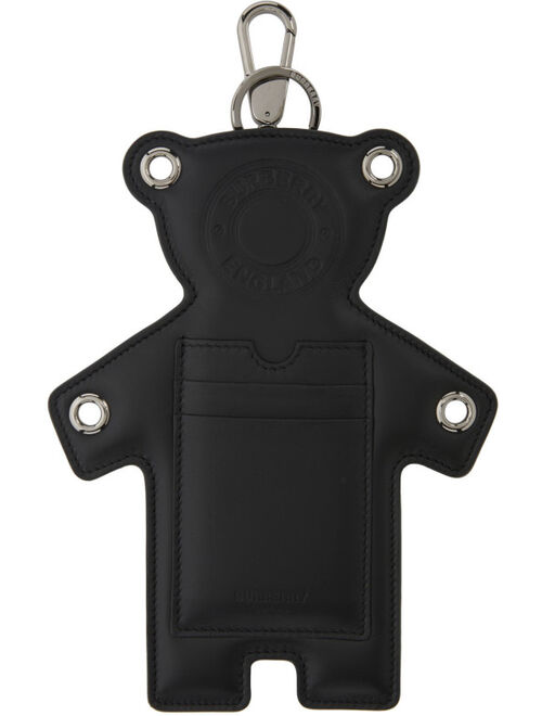 Burberry Black Bear Motif Charm Keychain