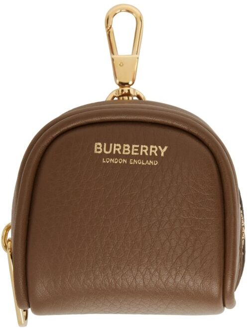 Burberry Brown Cube Bag Charm Keychain