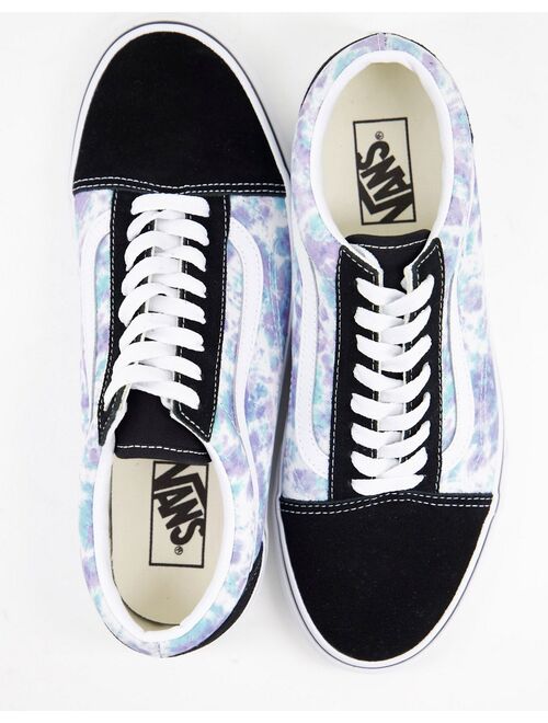 Vans Old Skool English Lavender tie dye sneakers in multi