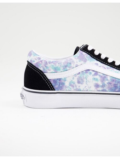 Vans Old Skool English Lavender tie dye sneakers in multi