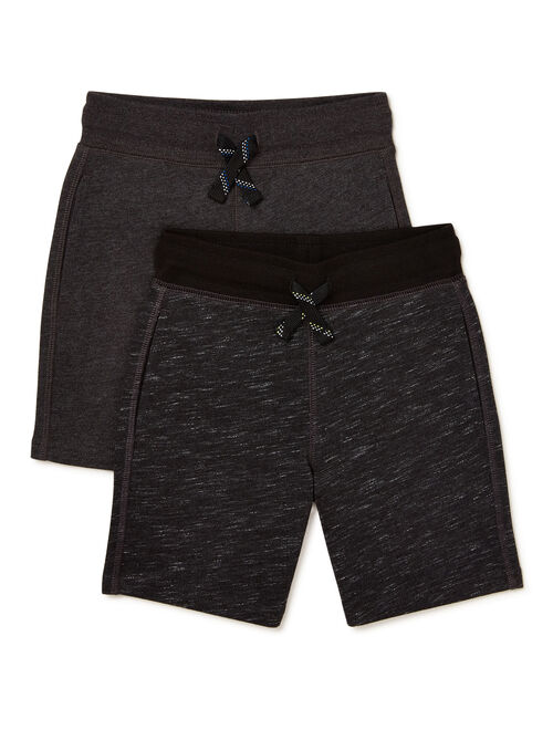 365 Kids From Garanimals Boys French Terry Shorts, 2-Pack, Sizes 4-10