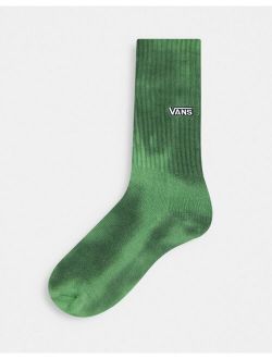 Sycamore tie dye socks in dark green