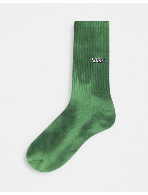 Vans Sycamore tie dye socks in dark green