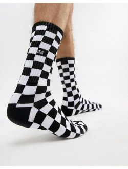Checkerboard II socks in black