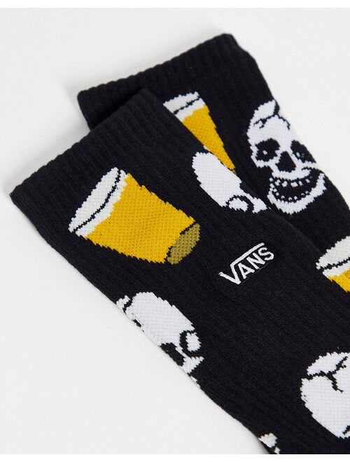 Vans Dive Bar crew socks in black