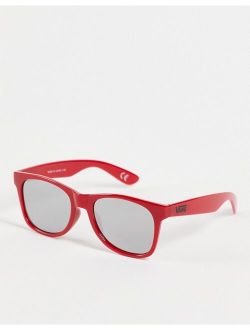 Spicoli flat sunglasses in red