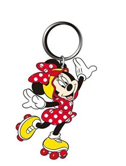 Minnie Mouse Roller Skater - Disney - Rubber Keychain