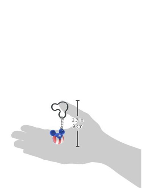 Disney Mickey Icon Ball Key Ring - Puerto Rico Key Accessory,Multi-colored,3"