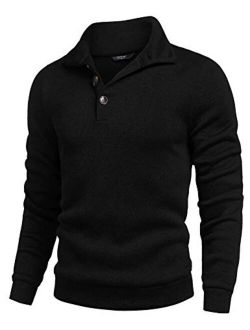 Men Casual Knit Pullover Sweatshirt Slim Fit Thermal Fashion Sweater