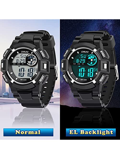 CakCity Kid Sport Outdoor Waterproof Watches LED Backlight Digital Electronic Boy and Girls Wrist Watch Alarm Stopwatch Militar Style Ages