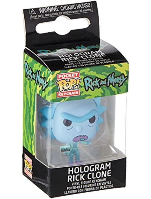 Funko Pocket Pop! Rick and Morty - Hologram Rick Clone Keychain