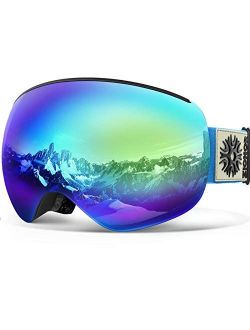 X4 PRO Ski Goggles Magnetic Snowboard Goggles Snow Goggles for Men Women