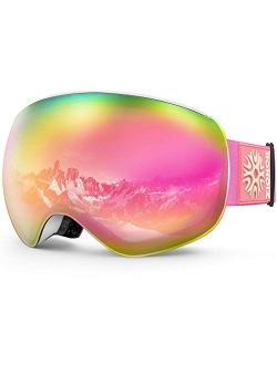 X4 PRO Ski Goggles Magnetic Snowboard Goggles Snow Goggles for Men Women