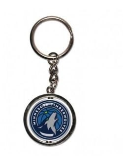 Multi Minnesota Timberwolves Spinner Key Ring