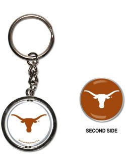 White, Burnt Orange Texas Longhorns Spinner Key Ring