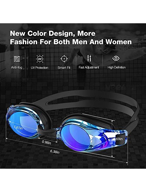 ZIONOR Swim Goggles for Men Women, Upgrade G8 Swimming Goggles for Adult Youth