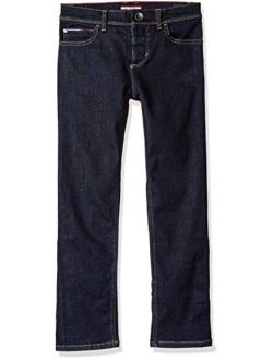 Boys' Adaptive Jeans Slim Straight Fit with Adjustable Waist and Hems