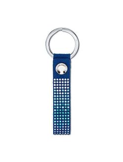Annual Edition 125th Anniversary Crystal Key Ring, Blue, Stainless steel