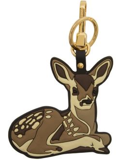 Brown 2D Deer Keychain