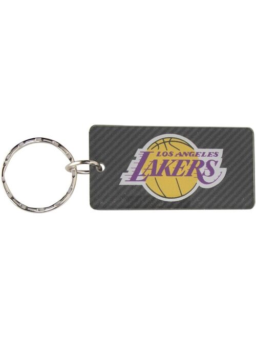 Stockdale Los Angeles Lakers Carbon Rectangle Acrylic Keychain