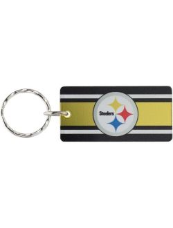 Multi Pittsburgh Steelers Metallic Super Stripe Keychain