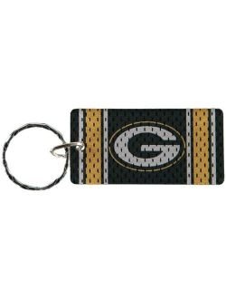Multi Green Bay Packers Jersey Printed Acrylic Team Color Logo Keychain