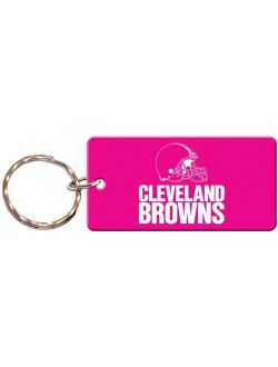 Women's Cleveland Browns Pink and White Keychain