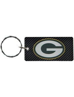 Multi Green Bay Packers Carbon Printed Acrylic Team Color Logo Keychain