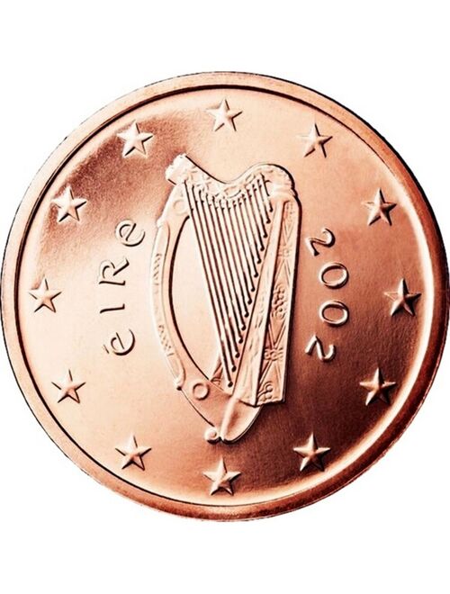 American Coin Treasures Irish 2 Euro Bar Coin Tie Clip