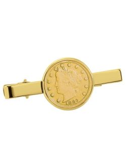 Gold-Layered 1800's Liberty Nickel Coin Tie Clip