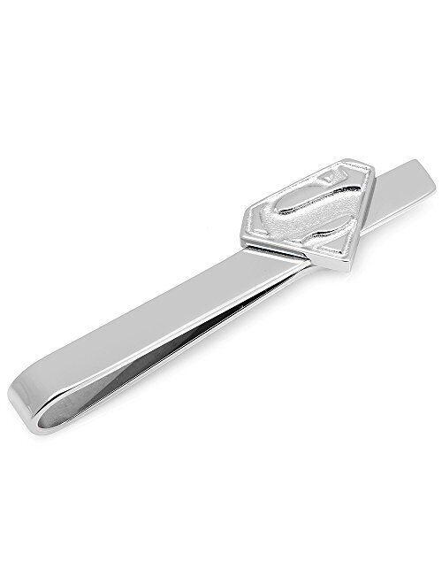 Cufflinks, Inc. Stainless Steel Superman Recessed Shield Tie Bar