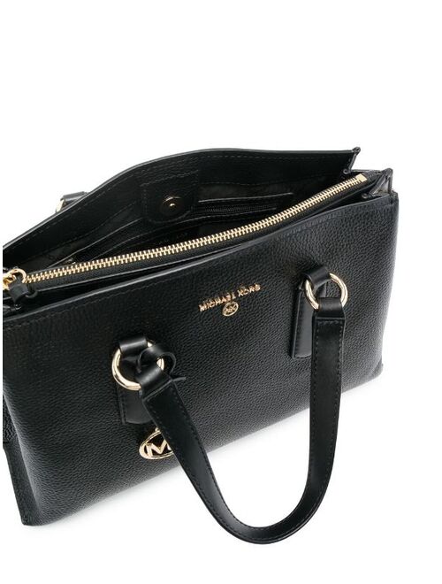 Michael Kors Emma pebbled leather satchel