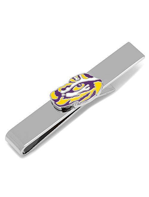 Cufflinks, Inc. NCAA LSU Tiger's Eye Tie Bar, Officially Licensed