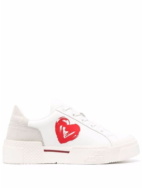Love Moschino heart-print low-top sneakers