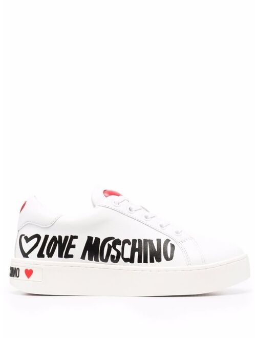 Love Moschino heart-motif sneakers
