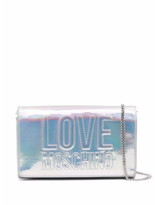 Love Moschino iridescent shoulder bag