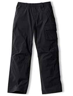Kids Youth Hiking Cargo Pants, Outdoor Camping Pants, UPF 50  Quick Dry Regular Pants