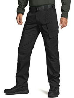 Men's Tactical Pants, Water Repellent Ripstop Cargo Pants, Lightweight EDC Hiking Work Pants, Outdoor Apparel