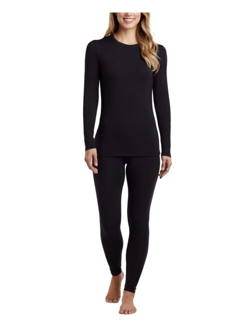 Cuddl Duds Women's Softwear with Stretch Long Sleeve Crew Neck Top
