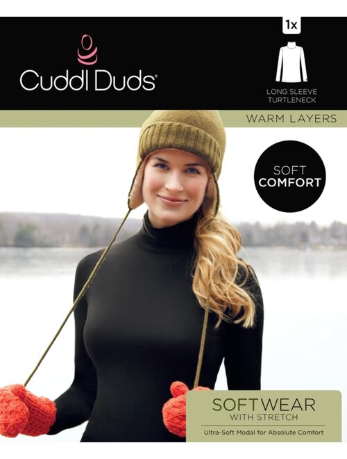 Cuddl Duds Cuddle Duds Women's Softwear with Stretch Long Sleeve Turtle Neck Top