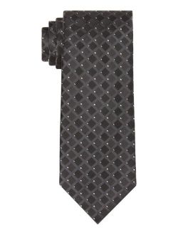 Men's Paver Grid Print Textured Tie