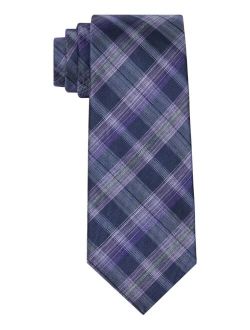 Men's Heathered Plaid Tie