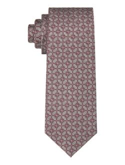 Men's Foulard Grid Necktie