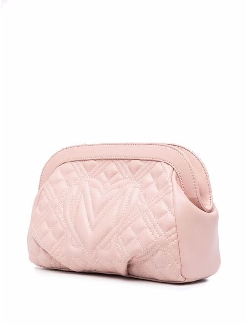 Love Moschino quilted clutch bag