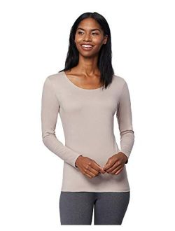 32Degrees Womens Heat Scoop Neck Thermal Top